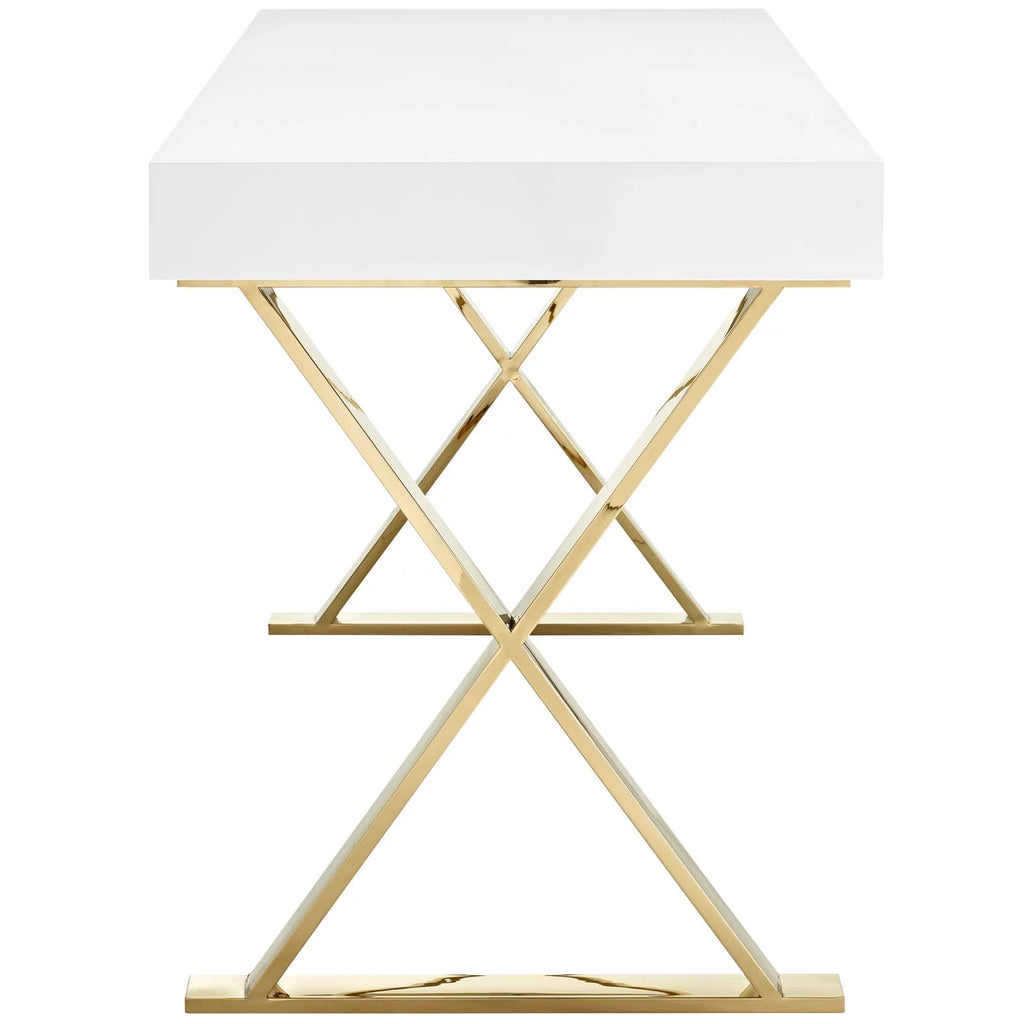 White Gold Office Desk U52521