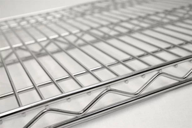 Chrome Bakers Rack with Top Shelf & Butcher Block J690
