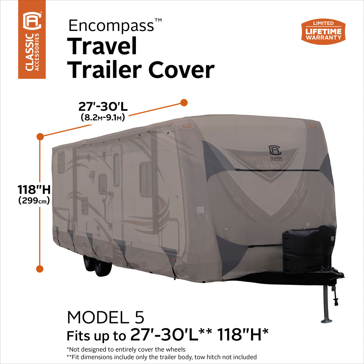 Travel Trailer Cover, 27-30 ft K10480