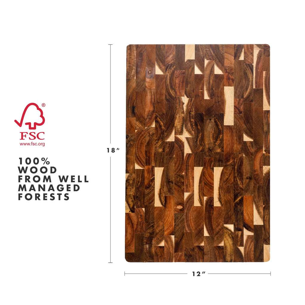 Acacia End-Grain Cutting Board E2877