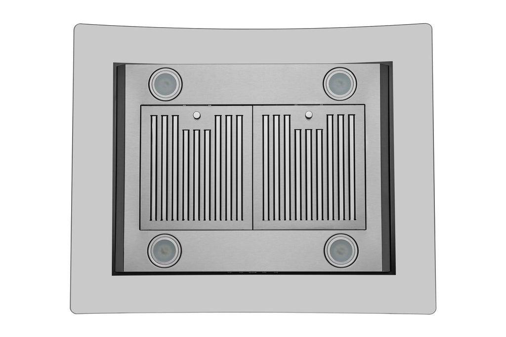 30x22 600 CFM Convertible Island Range Hood in Stainless Steel H701478