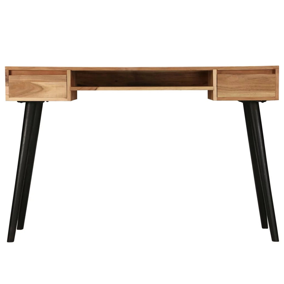 Acacia Wood Writing Table with 2 Drawers and Shelf T37871