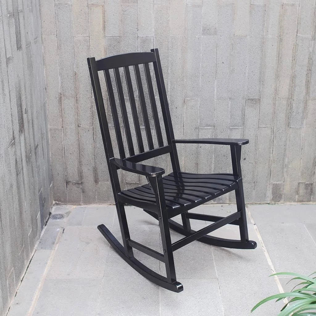 Black Patio Rocking Chair J6145