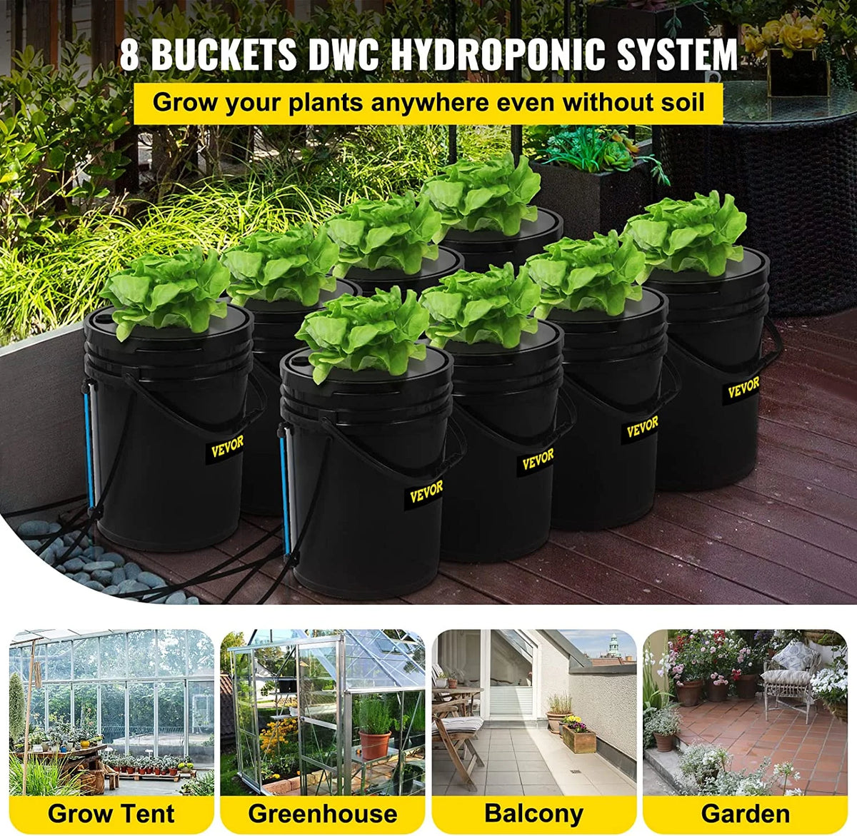 5 gal DWC Hydroponic System R279203