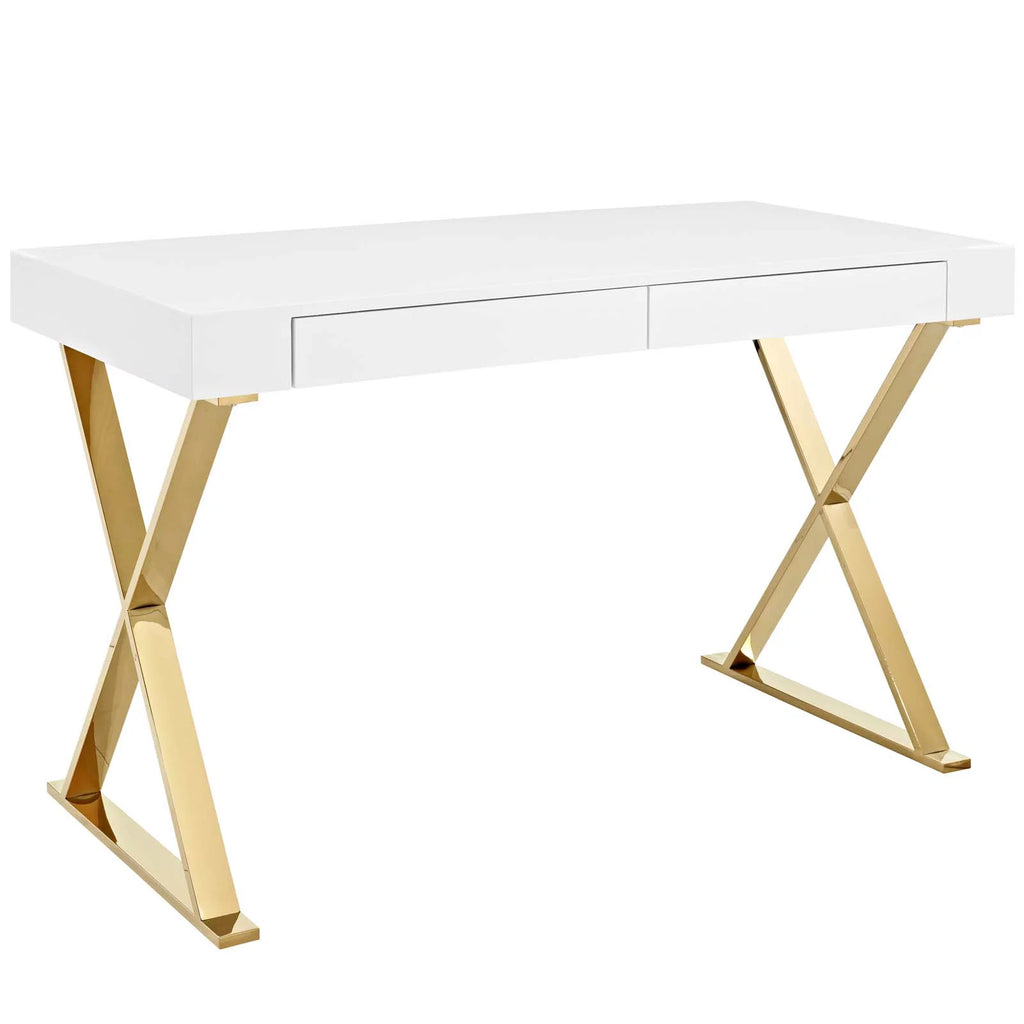 White Gold Office Desk U52521
