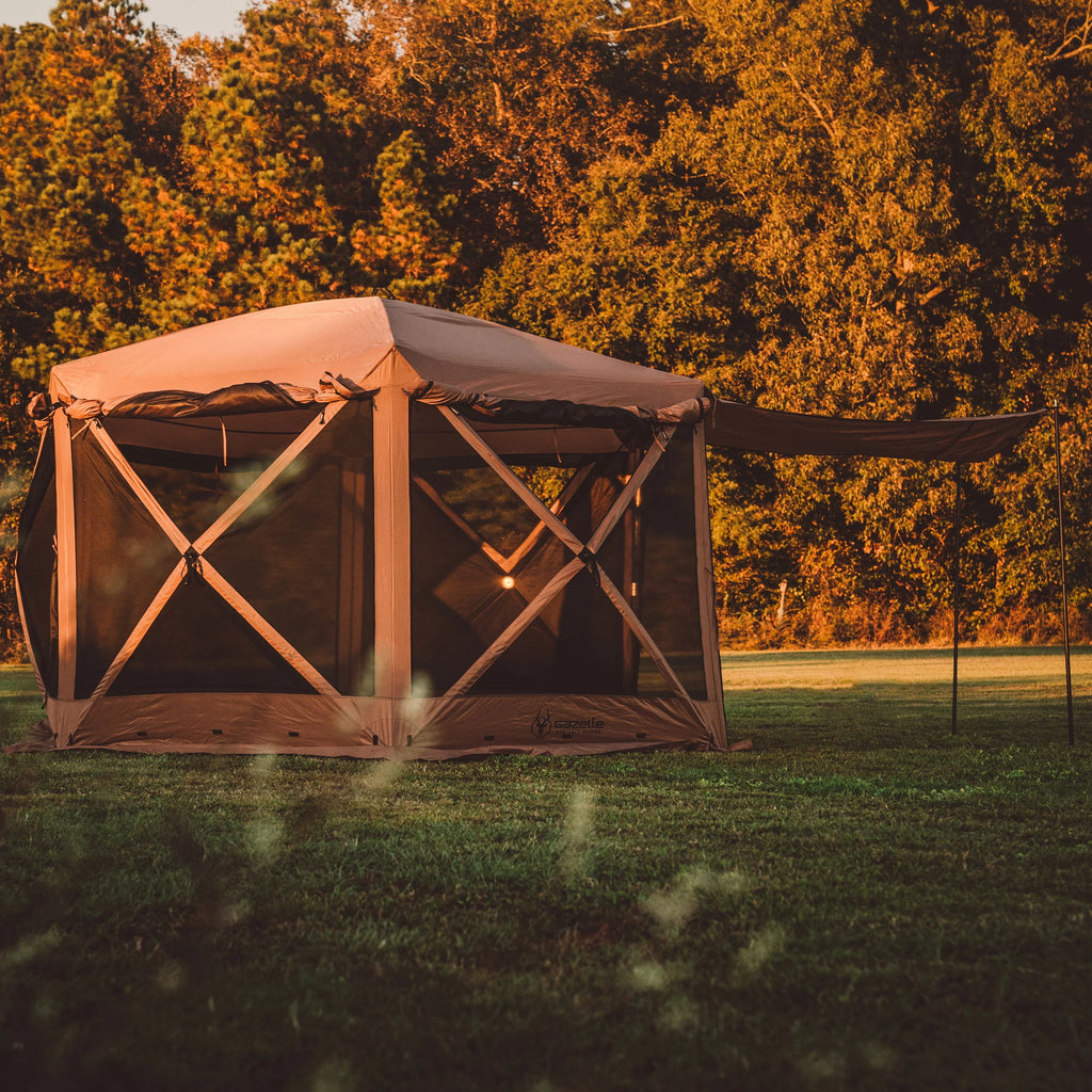 12x12ft 6 Side 8 Person Pop Up Gazebo Tent R981