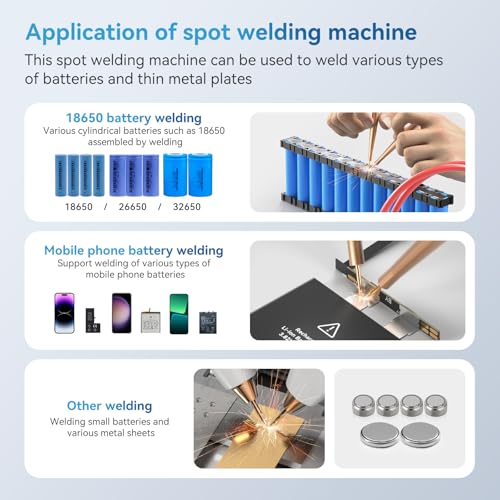 11000mAh 99 Gears Adjustable Mini Battery Spot Welder X6534