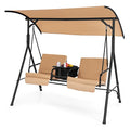 2 Person Porch Swing with Canopy and Cushions Q766