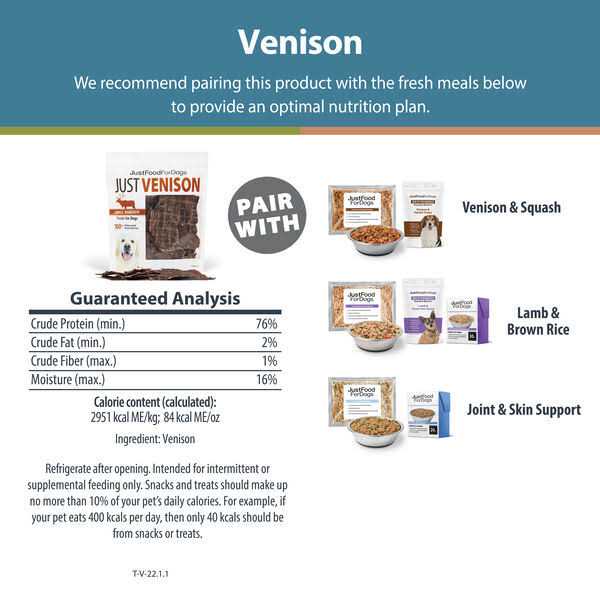 Venison Dehydrated Dog Treats P201475
