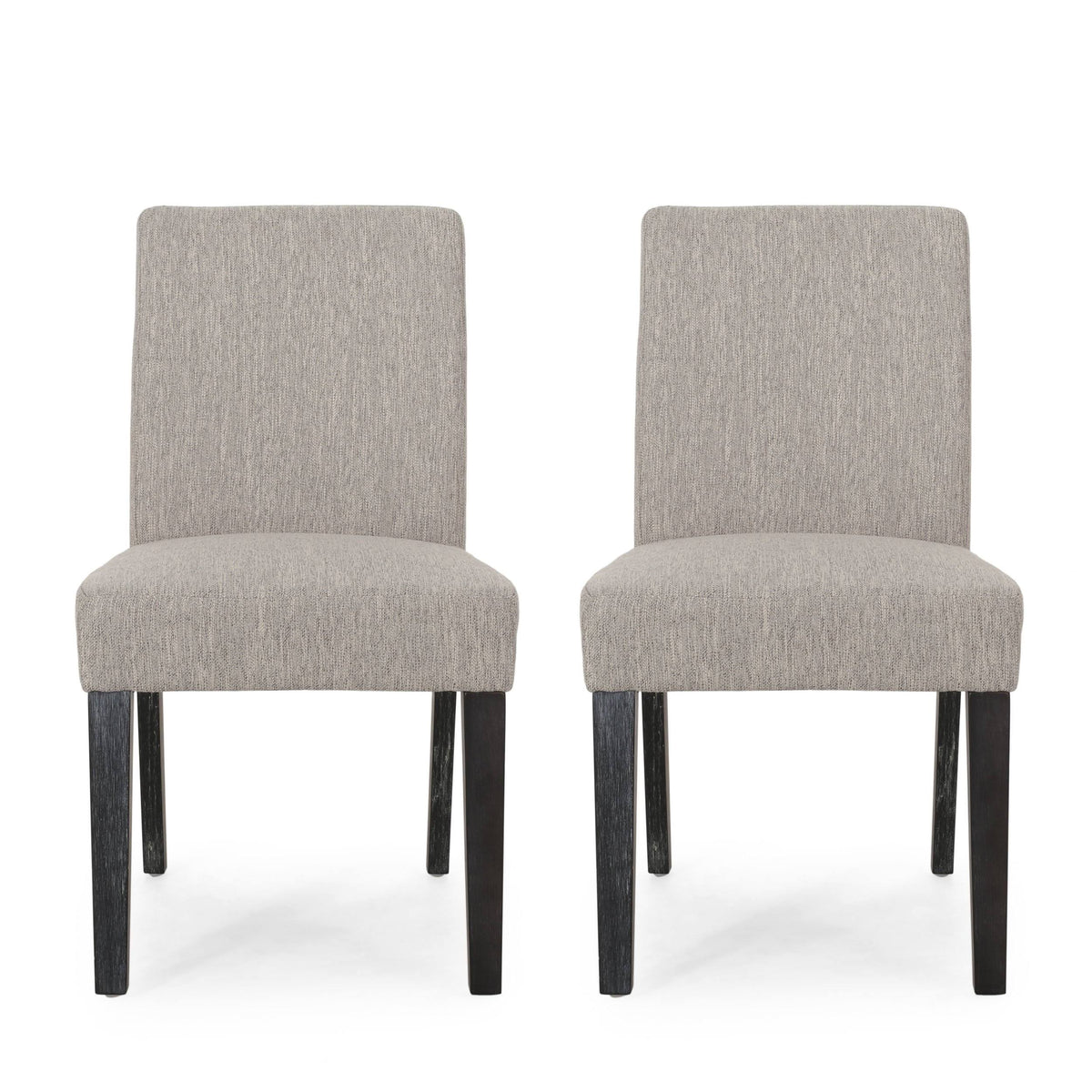 Dark Brown Upholstered Dining Chair, Set of 2 Z102