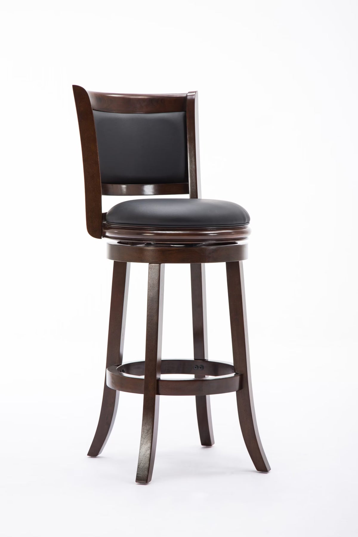 Cappuccino Swivel Wood Kitchen Bar Stool I29620