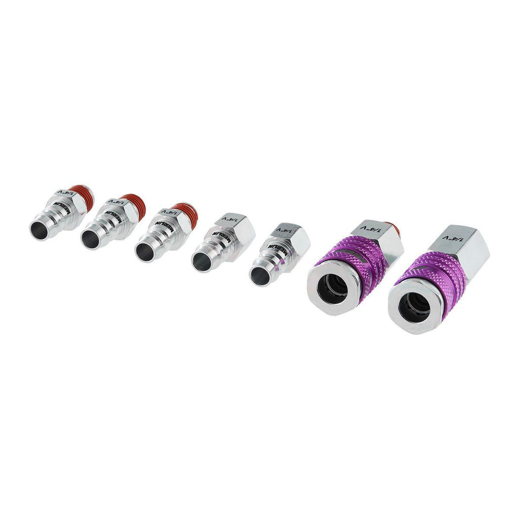 1/4 in. High-Flow Steel Coupler Connector Kit, 7-Piece F409