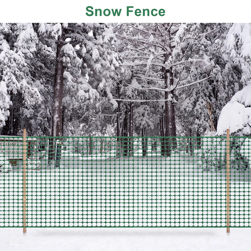 Green 4x100' Plastic Fencing Roll J305356