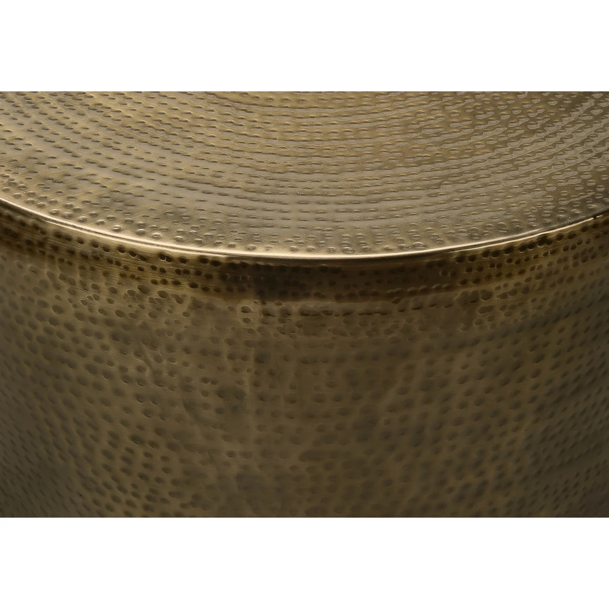 Gold Metal Drum Accent Table G355055