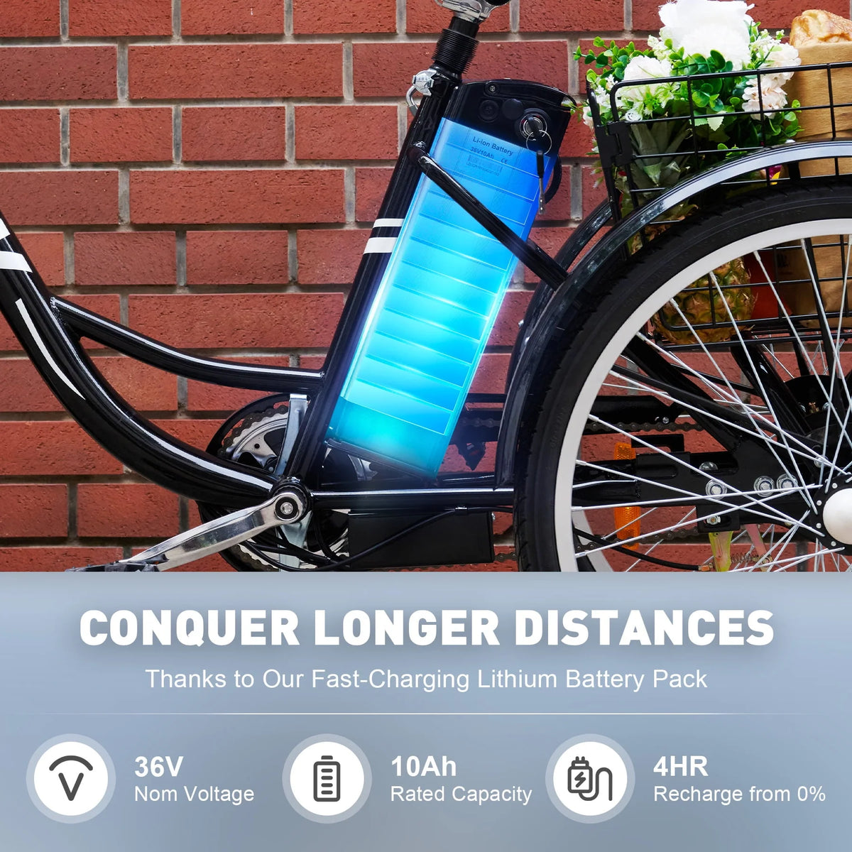 Electric Tricycle 250W Black G69693