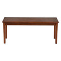 Patio Wood Bench 2 Person Outdoor Dining Bench S80586