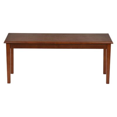 Patio Wood Bench 2 Person Outdoor Dining Bench S80586