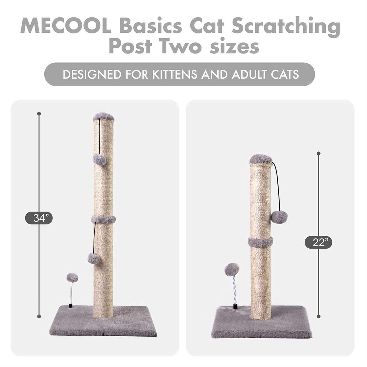 Cat Scratching Post Sisal Hanging Ball P41977