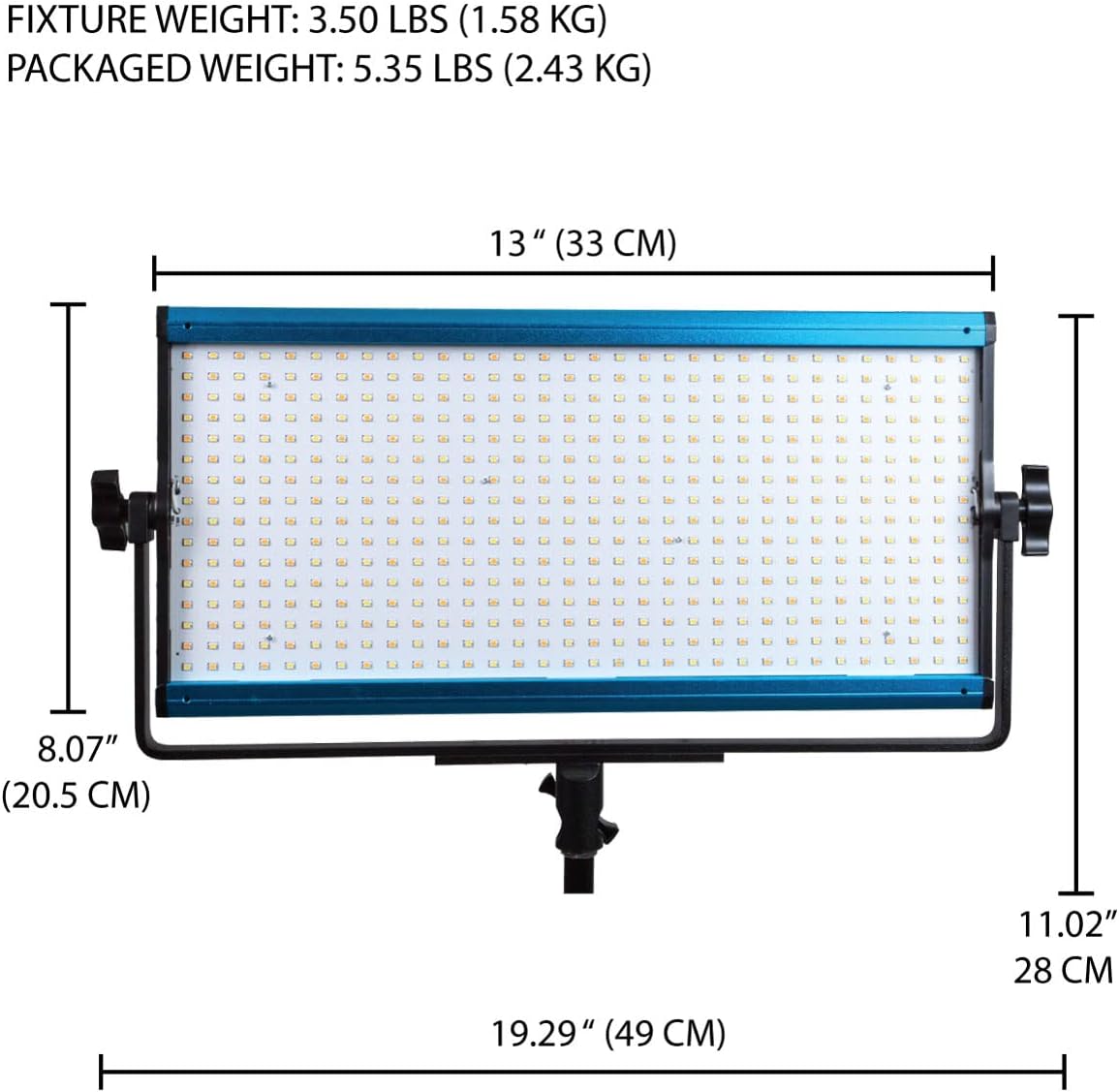 Bi-Color LED 3 Light Kit with Travel Case O232