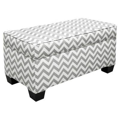 Zig Zag Storage Ottoman B27386
