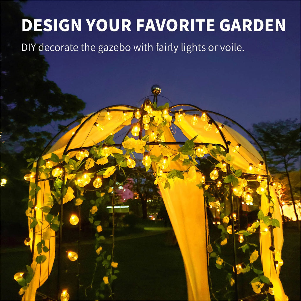 Iron Birdcage-Shaped Metal Garden Arch O708564