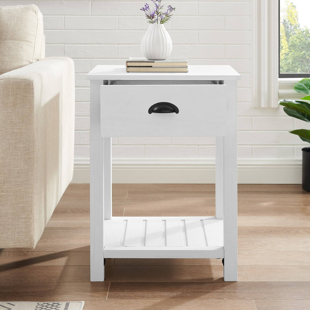18-inch One-Drawer Side Table V37538