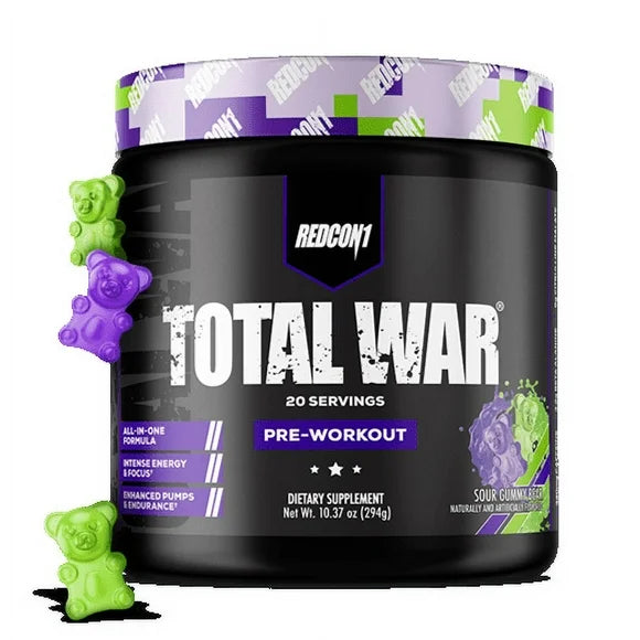 Pre Workout Powder Sour Gummy Bear 20 Servings A4530