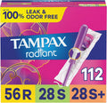 Multipack Tampons Regular Super Super Plus Absorbency Unscented 112 Count M3520