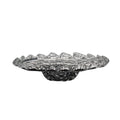 Smoke Gray Decorative Round Glass Plate L44774