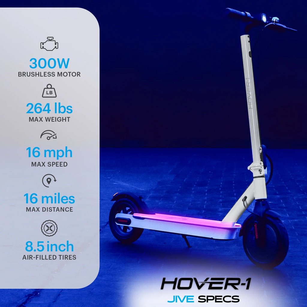 Self Balancing Folding Electric Scooter, 8.5 in Wheels, White P817087