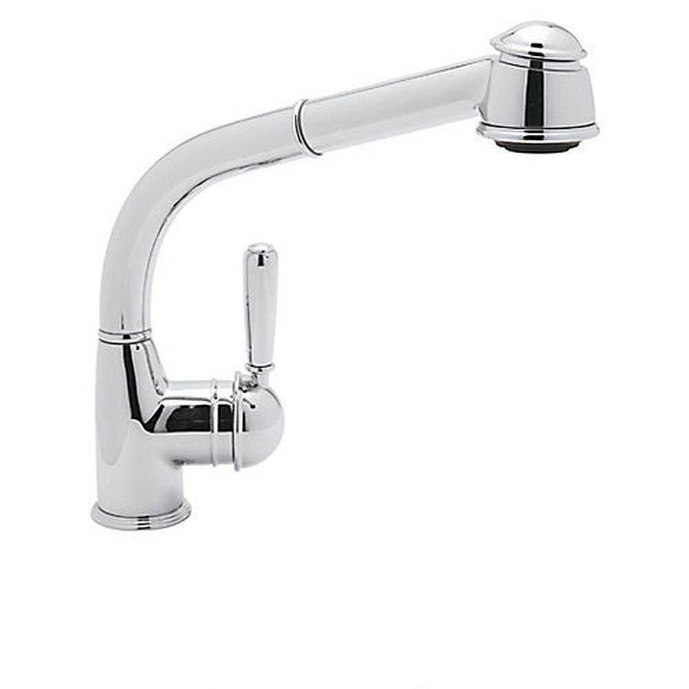 Polished Chrome Side Lever Pull-Out Kitchen Faucet O94869