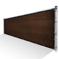 Brown Privacy Fence Screen Mesh with Reinforced Grommets C4486