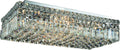 6 Light Chrome Flush Mount Cut Crystal I842970