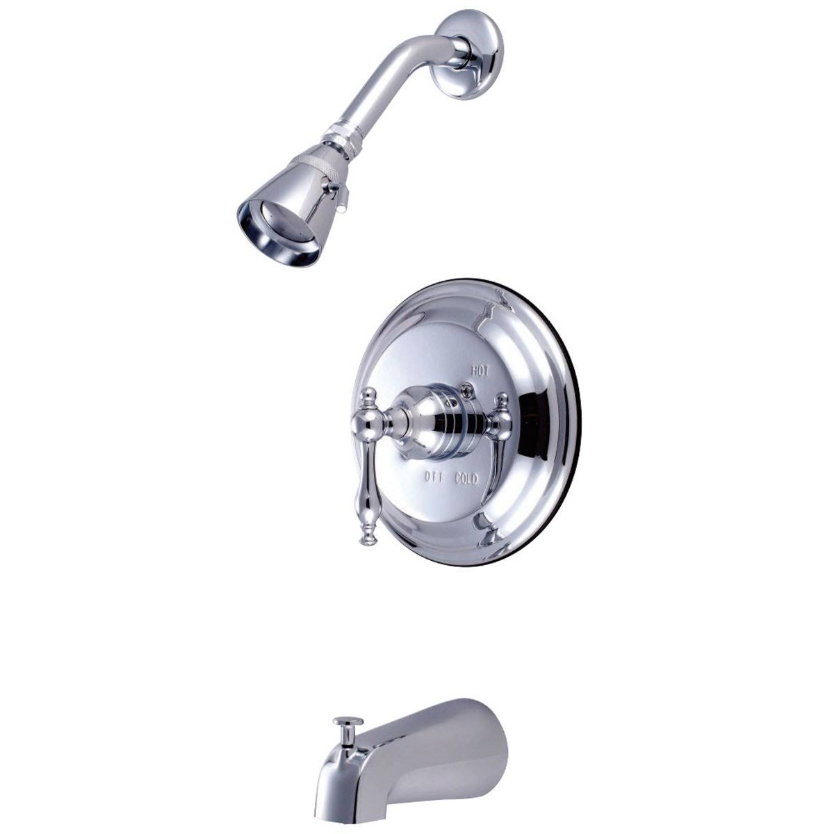 Brushed Nickel Tub and Shower Faucet A36873
