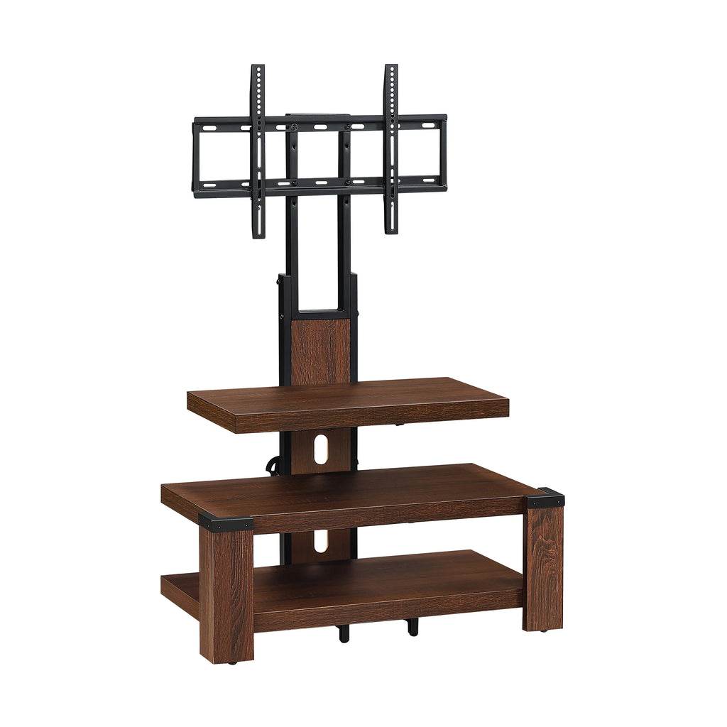 3-Shelf Television Stand with Floater Mount for TVs up to 55", Cherry D24155