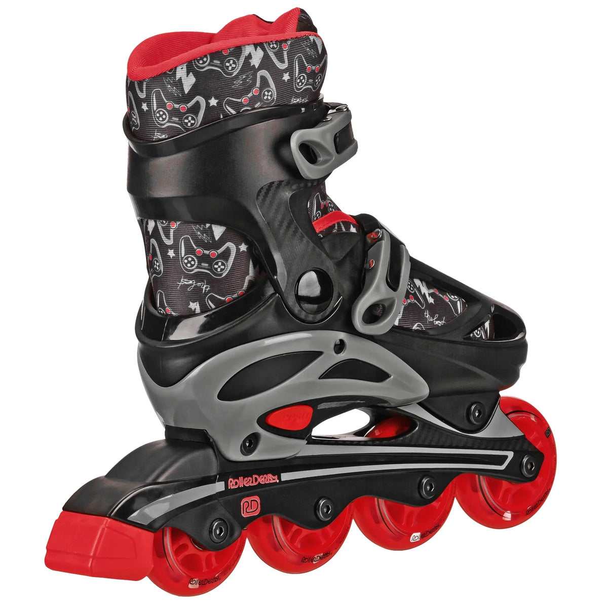 Boys 2-in-1 Roller/Inline Skates Black/Green A5159