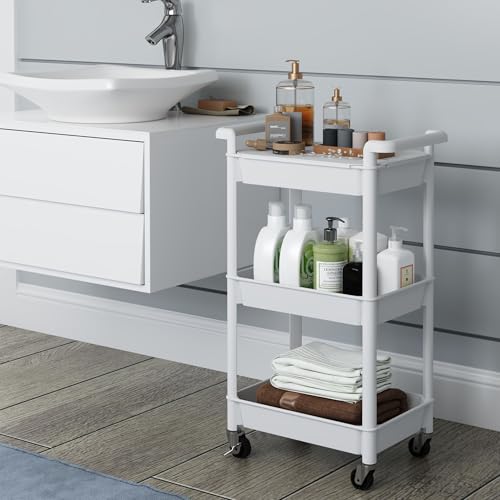 3-Tier Rolling Utility Cart with Lockable Casters Z88963