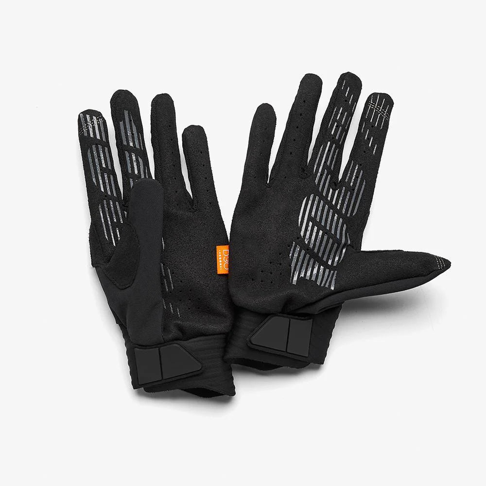 Race Gloves Fluo Yellow Black D862