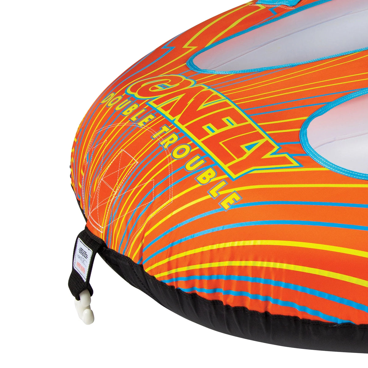 Orange 2 Rider Inflatable Towable Inner Tube L28281