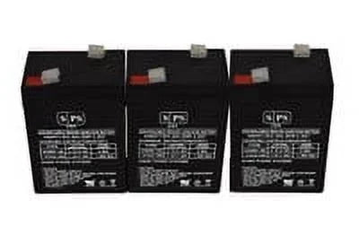 6V 4.5 Ah Medical Replacement Battery 3 Pack O6751