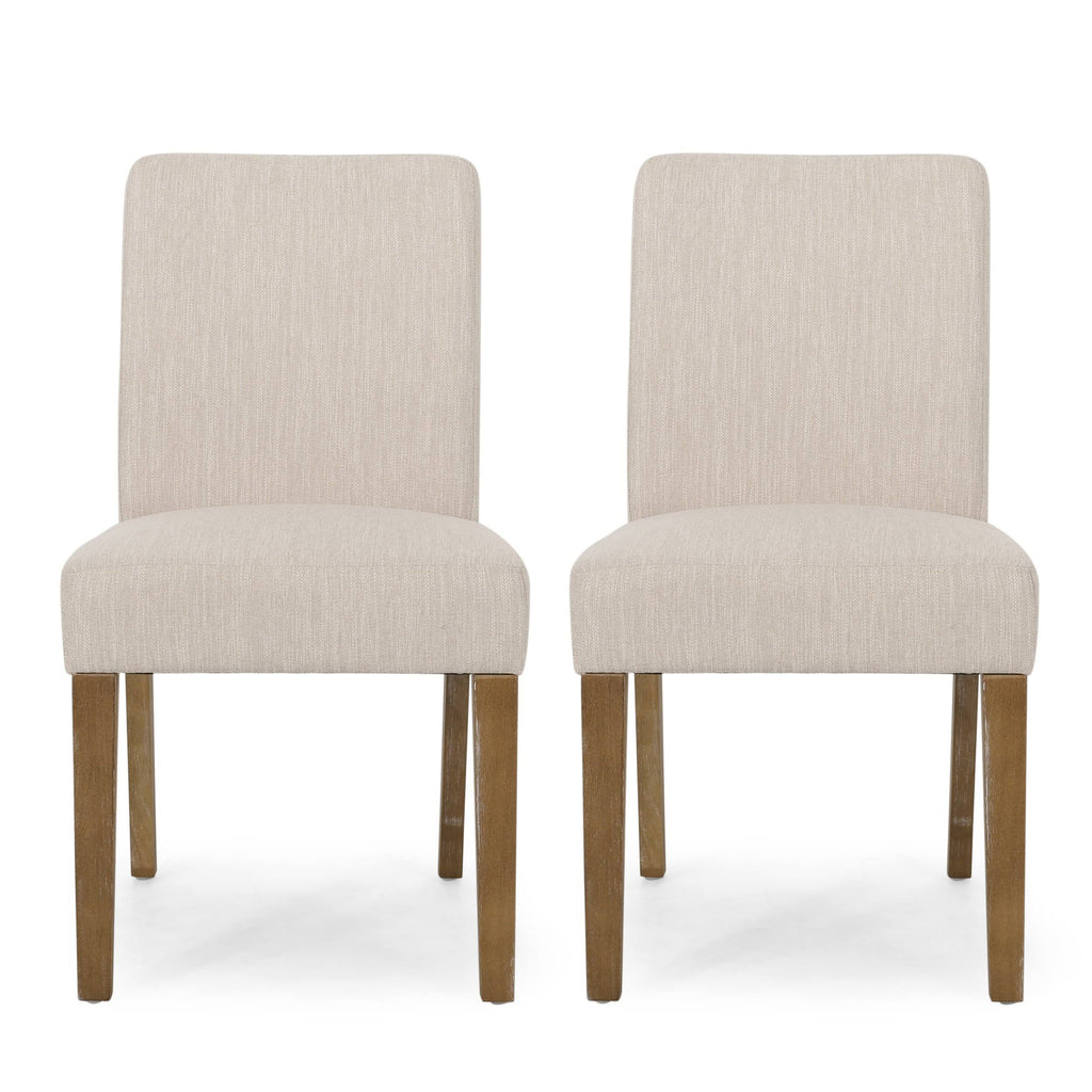 Dark Brown Upholstered Dining Chair, Set of 2 Z102