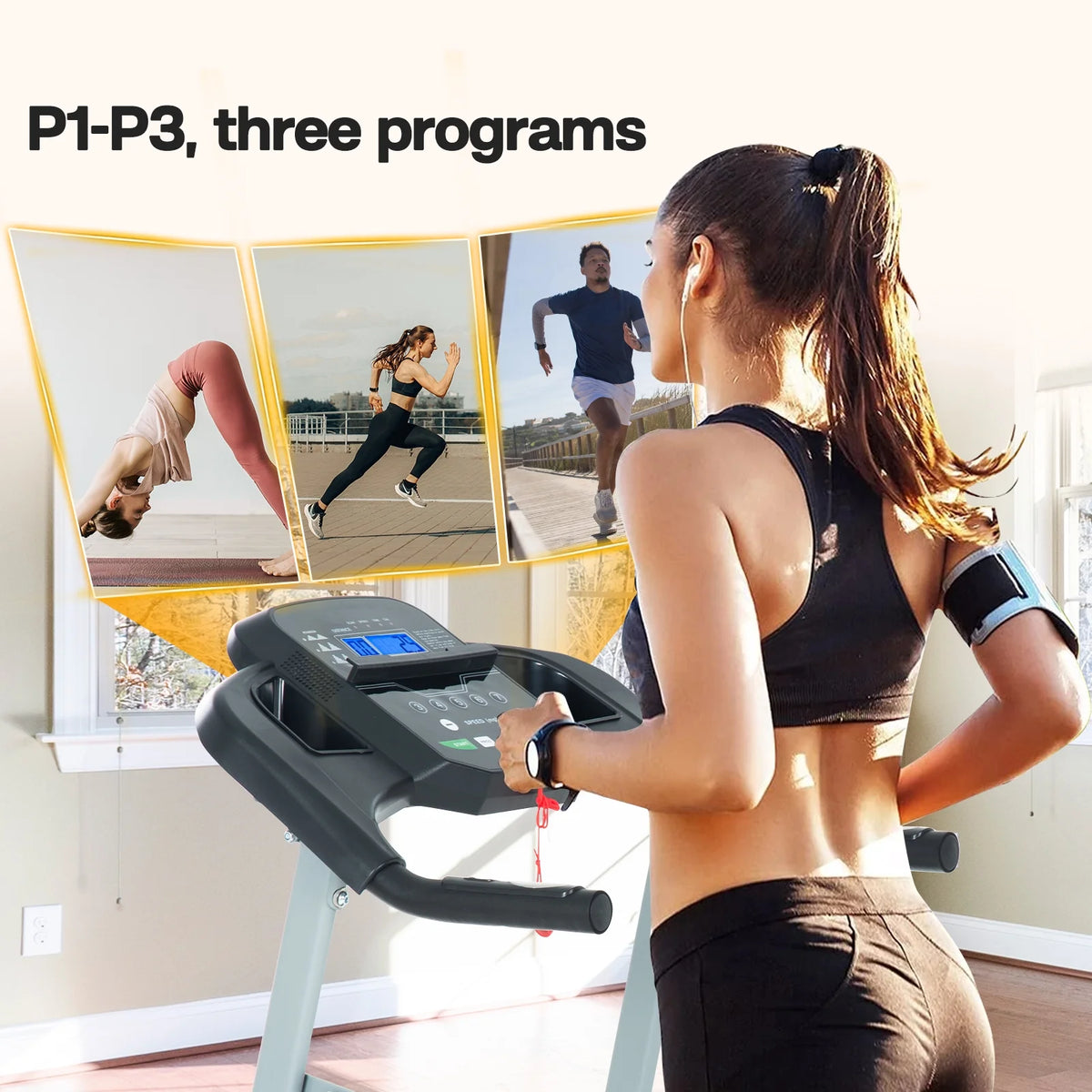 Folding Treadmill 2.5 HP 265 lbs Capacity I2051